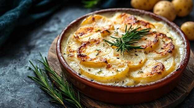 Быстрый картофельный гратен с сыром