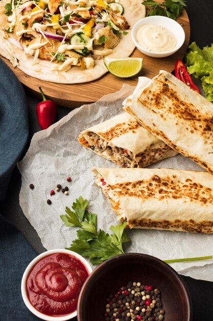 Оригинальные рецепты мясных начинок для домашней шаурмы